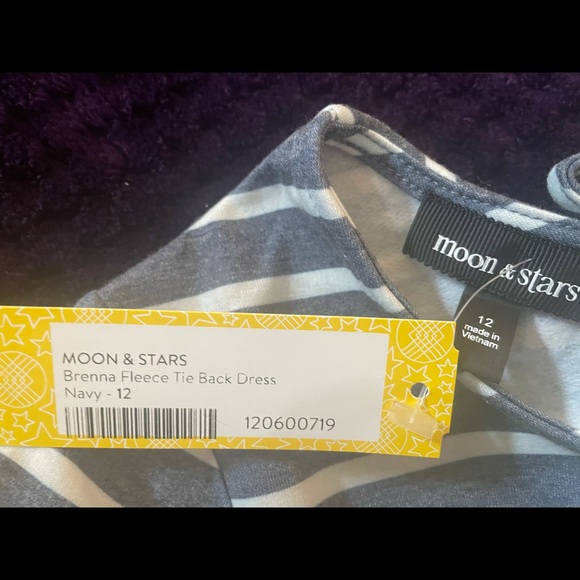 Moon & Stars- Brenna Tie Back Dress, Size 12 Navy - Picture 4 of 5